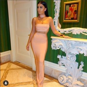 House of CB 2 piece prom gown 3 piece like new